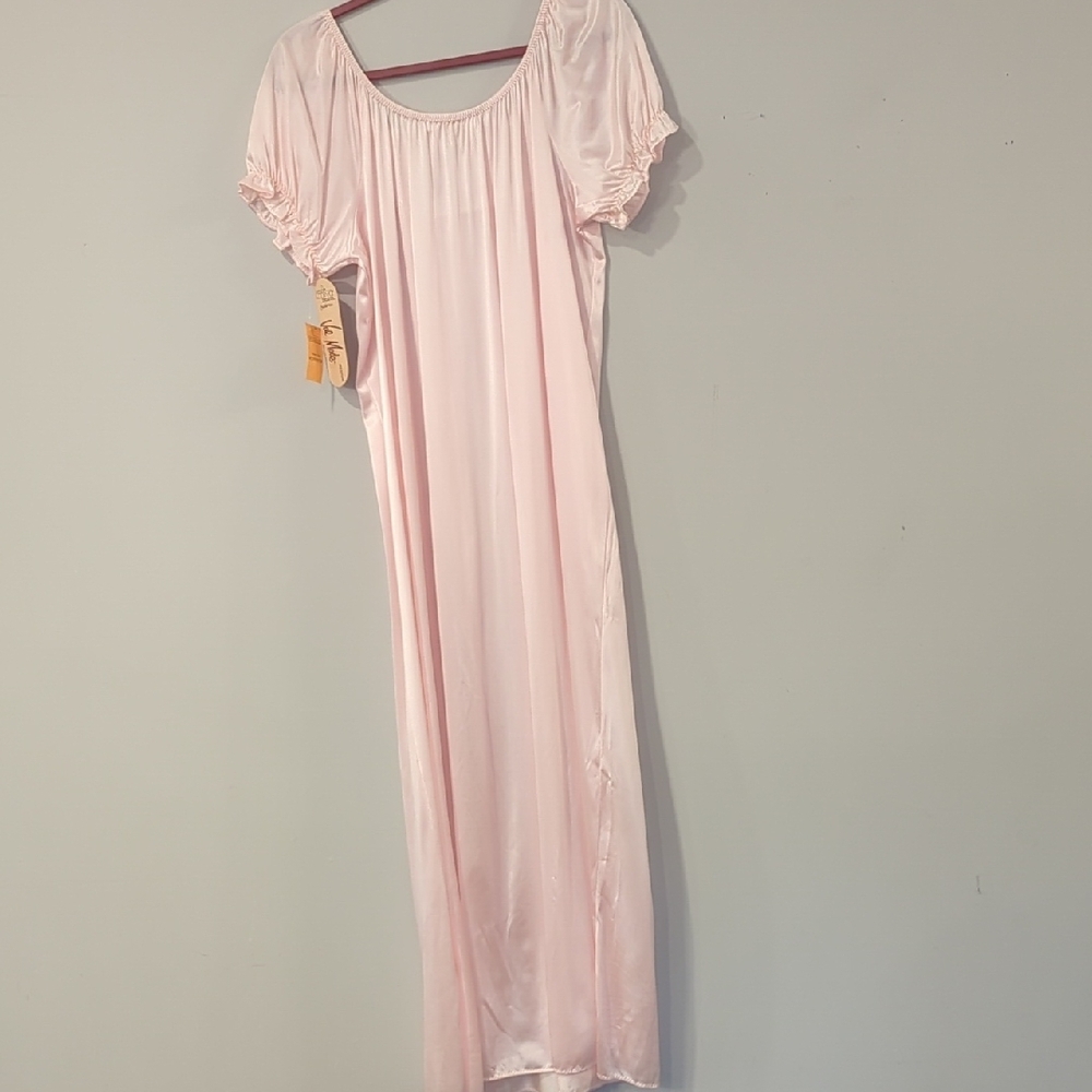 NWT Vintage Chemise Nightgown Light Pink Long‎ size Medium - Picture 5 of 7